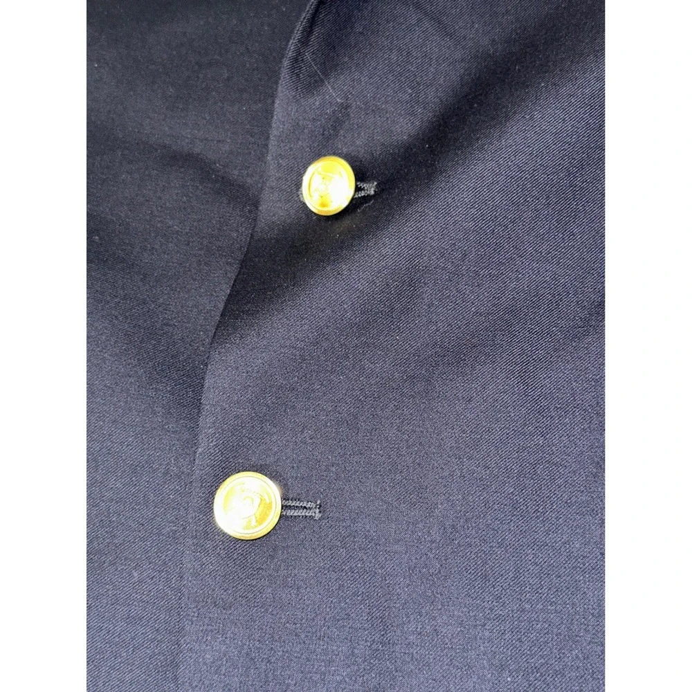Lauren Ralph Lauren Blazer Men 40 L‎ Blue Wool Blend Sport Coat Single Breasted